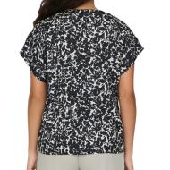 Blouse Noire à Motifs Femme JDY Fifi Beatrice vue 2