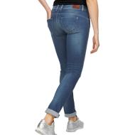 Jean Bleu Straight Femme Pepe jeans New Brooke vue 2