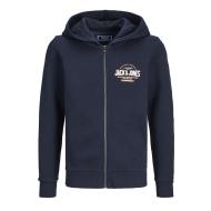 Sweat Zippe Marine Garçon Jack & Jones Jjelogo