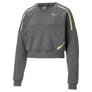 Sweat Gris/Jaune Femme Puma Train pas cher