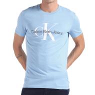 T-shirt Bleu Homme Calvin Klein Jeans Two Tone