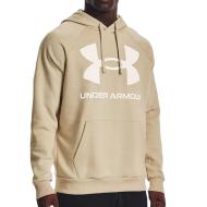 Sweat à capuche Beige Homme Under Armour Rival Fleece pas cher