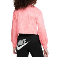 Sweat Rose Fille Nike Wash vue 2