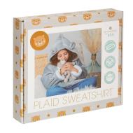 Sweat Plaid Gris Enfant Atmosphera Ours 3-10 Ans