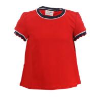 T-shirt Rouge Fille Teddy Smith Tibo