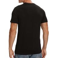 T-shirt Noir Homme Guess Abstract vue 2