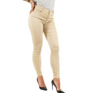 Pantalon Slim Beige enduit Femme Morgan Palona