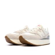 Baskets Compensé Beige Femme New Balance 574 vue 6