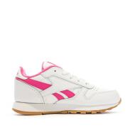 Baskets Blanches/Rose Fille Reebok Classic Leather 100034223 vue 2