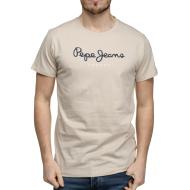 T-shirt Beige Homme Pepe Jeans Eggo N