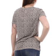 T-shirt Gris/Blanc Femme Lee Cooper Odla vue 2