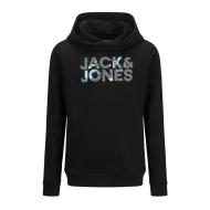 Sweat à Capuche Noir Garçon Jack & Jones Corp Splash