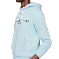 Sweat à Capuche Bleu Clair Menthe Homme Tommy Hilfiger Logo Hoodie vue 2