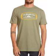 T-shirt Kaki Homme Quiksilver Barrel