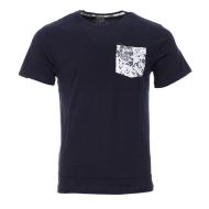 T-Shirt Blanc/Bleu Homme American People Tips pas cher