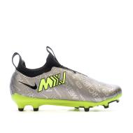 Chaussures de Foot Gris/Jaune Nike Zoom Vapor 15 Acad XXV FGMG vue 2