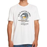 T-shirt Blanc Homme Quiksilver Skullss