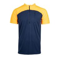 T-Shirt Bleu/Orange Homme Best Mountain RANDO 100