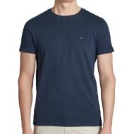 T-shirt Marine Homme Tommy Hilfiger Garment Dye Chest