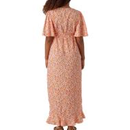 Robe Orange/Blanche Femme Vero Moda Maternity Henna vue 2