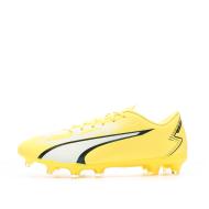 Chaussures de football Blanc/Jaune Homme Puma Ultra Play Fg/ag 107423-01 pas cher