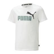 T-Shirt Blanc Garçon Puma Essentials Logo 66 pas cher