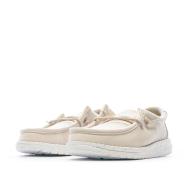 Chaussures Beige Fille Hey Dude Wally Youth Slub Canvas vue 6