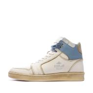 Baskets Montantes Blanc/Bleu Homme Replay Century Aged pas cher