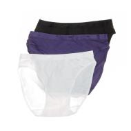 X3 Slips Noir/Violet/Blanc Femme Dim Eco