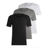 x3 T-shirt Noir/Blanc/Gris Homme LBO 266568 pas cher