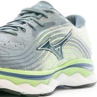 Chaussures de Running Gris/Vert Homme Mizuno Wave Sky 6 vue 7