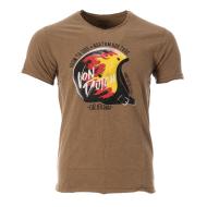 T-shirt Marron Homme Von Dutch BUCK pas cher