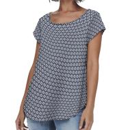 Top Bleu imprimé Femme Only Nova