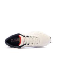 Baskets Blanches Femme Skechers Uno vue 4