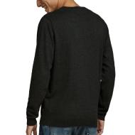 Pull Gris Foncé Homme Jack & Jones Basic Knit vue 2