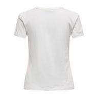 T-shirt Blanc/Gris Femme JDY Life vue 2