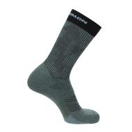 Chaussettes Vertes Mixte Salomon Ultra Crew pas cher