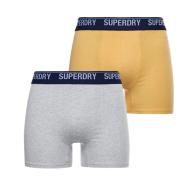 Lot x2 Boxers Gris/Jaune Homme Superdry pas cher