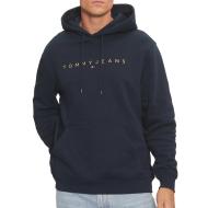 Sweat à Capuche Marine Homme Tommy Hilfiger Linear Gold pas cher