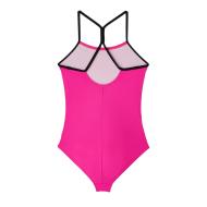 Maillot de bain 1 pièce Rose Fluo Fille Nike Solid vue 2