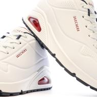 Baskets Blanches Femme Skechers Uno vue 7