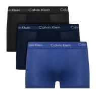 X3 Boxers Marine Homme Calvin Klein Low Rise Trunk pas cher