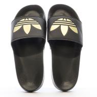 Claquettes Noire/Doré Femme Adidas Adilette vue 3