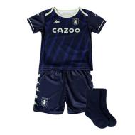 Aston Villa Mini Kit Marine foot Marine Kappa Kombat pas cher