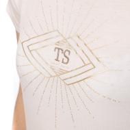 T-shirt Blanc Femme Teddy Smith Tavian vue 3