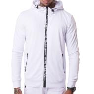 Veste Zippé à Capuche Blanc Homme Project X Paris Basic Zip pas cher