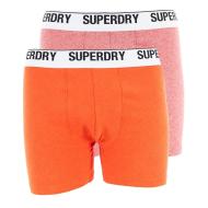 Lot x2 Boxers Rouge Homme Superdry