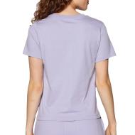 T-shirt Mauve Femme Converse 3219 vue 2