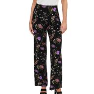 Pantalon Noir à fleurs Femme Vero Moda Easy