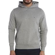 Sweat à Capuche Gris Homme Tommy Hilfiger Logo Hoody pas cher